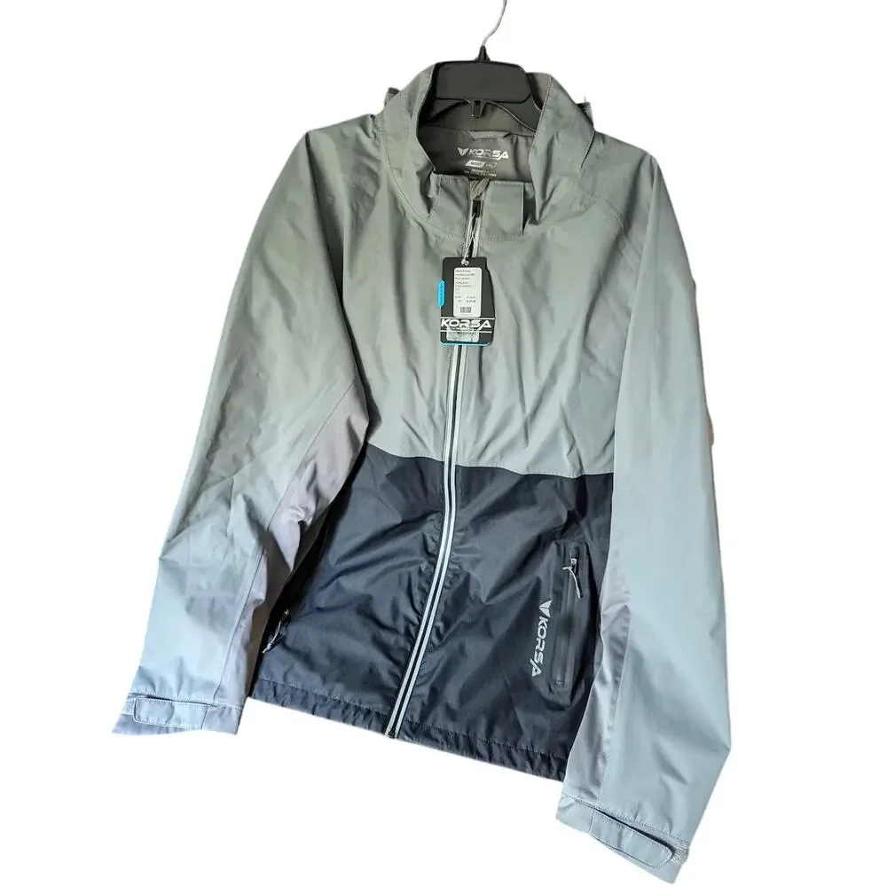 NWT KORSA Infinite everDRI Run Rain Jacket Men’s XXL – Gray Waterproof Running - Picture 1 of 3